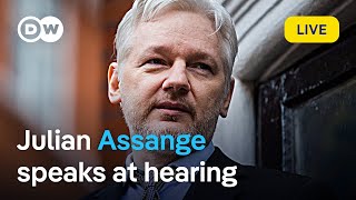 Live Julian Assange attends hearing on his detention and conviction at the Council of Europe [upl. by Channa]