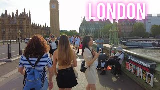 London Summer Walk ☀️ SOUTH BANK  Central London Walking Tour 🇬🇧 4K [upl. by Redvers]