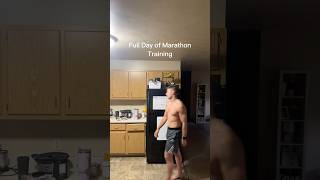 Full Day of Marathon Training RunningLiftingEating trainingplan marathonrunning coaching fit [upl. by Sheena218]