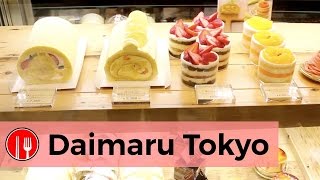 DAIMARU TOKYO  MAGASINS DE GATEAUX  BOUFFE JAP 6  FAIT AU JAPON [upl. by Atcele]