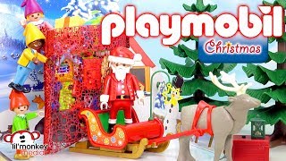 Playmobil Holiday Christmas Advent Calendars 2017 Santas Workshop amp More 3 Full Calendar Openings [upl. by Nilyaj]