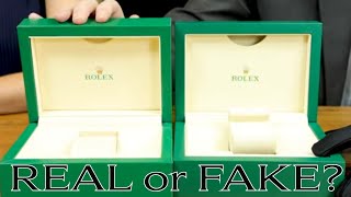 How To Spot A Fake Rolex Box  REAL vs FAKE Rolex Box [upl. by Lleznol112]