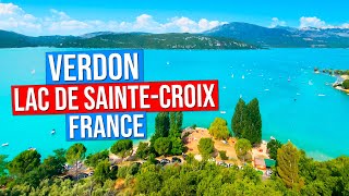 VERDON GORGE  LAKE of SAINTE CROIX  FRANCE SainteCroixduVerdon Provence 4K [upl. by Lebazej]