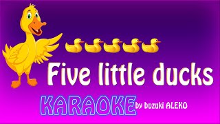 Five Little Ducks ♦ KARAOKE for Kids [upl. by Erlewine]