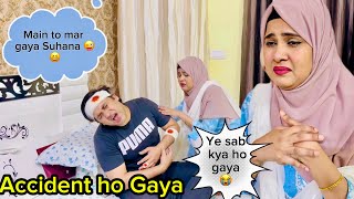 Accident Prank On My Wife 😆 Prank Gone Emotional 🥲  She Cried  Nadeem Suhana Vlogs [upl. by Ennahteb]