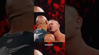 john cena vs the rock 😈 never mess with John cena johncena romanreigns therock codyrhodes short [upl. by Pazice]