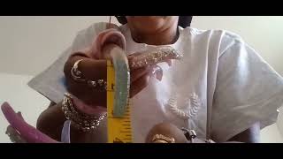 XL LONG NAILS MEASURE WHATS ON MY NAILS HOW LONG ARE MY NAILS [upl. by Manup]