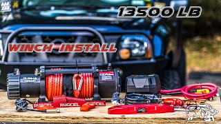 RUGCEL 13500lb Winch Unboxing And Install [upl. by Seravaj]