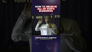 HOW TO RECEIVE ALL OF GODS BLESSINGS BY PASTOR APOLLO C QUIBOLOY [upl. by Bernie]