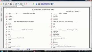 Preparatoria Abierta Ingles1 parte 1 [upl. by Hadwyn]