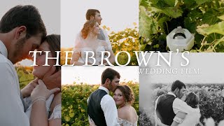 The Browns  A golden South Dakota vineyard wedding  full video  Wedding Videographer  August [upl. by Blanch]