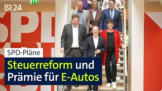 SPDPläne Steuerreform und Prämie für EAutos  BR24 [upl. by Nnyrb]