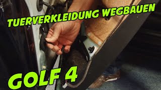 VW Golf 4 Türverkleidung weg bauen I Wie geht das I Tutorial I ARS24 [upl. by Hoshi]