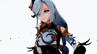 mmd x Genshin Impact Calma daddy aynkee Shenhe [upl. by Levitus501]