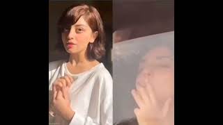 Alizeh Shah Viral Video  Smoking in car  shorts pakistani alizehshah [upl. by Melak]