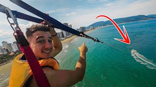 My PAINFUL Parasailing Experience in Vietnam 🇻🇳 [upl. by Notsob]