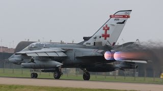 RAF Coningsby spectacular take offs REHEAT in 1080p [upl. by Oman]