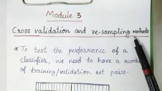 Cross validation and resampling methods  KTU  Machine Learning [upl. by Warp]