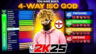 OVERPOWERED Dribble GOD Guard Build In NBA 2K25… Can ISO  Get Contact Dunks amp Play Defense [upl. by Otsuj]