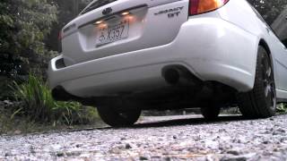 Legacy GT Wagon Nameless Performance axle back exhaust [upl. by Hauck]