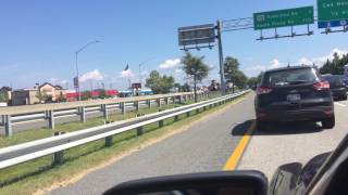 Tractortrailer accident on Kent Island westbound approaching Baybridge August 31 2016 video 2 [upl. by Ralli]