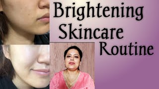 Brightening Skincare Routine  Skincare Routine for Brightening skin Saanch [upl. by Franky]