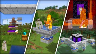 Testing Iron Farms in Minecraft  Which One You Should Build [upl. by Llemar196]