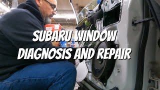 2014 SUBARU Forester window not working diagnostic and repair [upl. by Allecsirp]