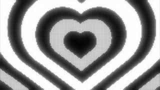 Black and White Y2k Neon LED Lights Heart Background  1 Hour Looped HD [upl. by Nlocnil]