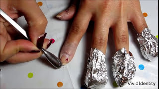 How to Remove Gel Nail Polish Tutorial VERY FAST and EASY [upl. by Airuam]