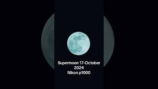 Supermoon in Cat Ba island 17October 2024 by Nikon p1000 catbaisland travel lanhabay halongbay [upl. by Stockmon]