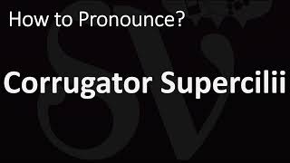 How to Pronounce Corrugator Supercilii CORRECTLY [upl. by Dyob594]