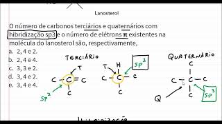 Como descobrir o número de carbonos terciários e quaternários sp3 e elétrons pi [upl. by Rogovy]