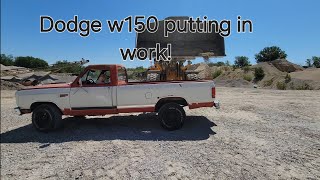 1986 Dodge w150 from tree line to work truck [upl. by Platas]