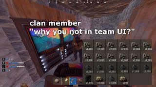 Ghosting a 20 deep zerg on wipe day  Rust [upl. by Labanna]