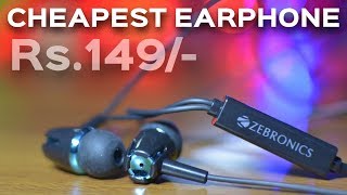 Cheapest Earphone of Rs149  Zebronics ZEB EM910 Wired Headset with Mic  Data Dock [upl. by Rimat804]