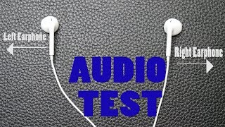 Right Earphone Left Earphone Test [upl. by Dj]