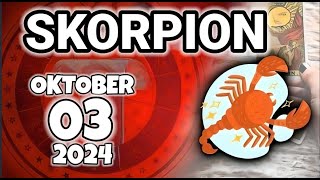 horoskop Skorpion Donnerstag 03 Oktober 2024 [upl. by Alethea]