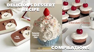 Sweet Desserts Compilation Pinterest inspired cake  raspberrycompilations [upl. by Suivatnad]