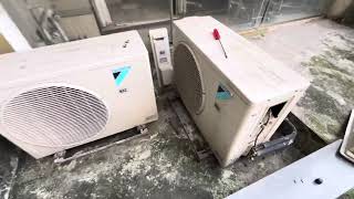 Daikin split AC indoor uninstallation￼ viralshort airconditioning [upl. by Claudian658]