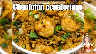 🔴RECETA DE 10 MINUTOS‼️ CHAULAFÁN ECUATORIANO 🇪🇨DE CAMARÓN🦐🍙 [upl. by Aredna]