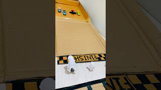 Hotwheels cardboard track race shorts youtubeshorts [upl. by Astraea884]