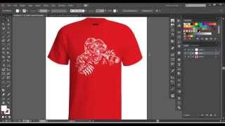 Vector Tshirt Mockup Tutorial [upl. by Nathanial]