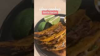 slow cooker birria tacos [upl. by Ennirak]