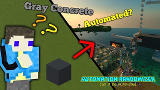 Is a Gray Concrete Farm Possible  Automation Randomizer Challenge minecraft bedrock redstone [upl. by Echo644]