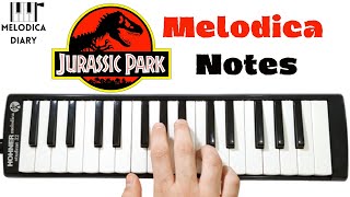 JURASSIC PARK🦖Theme Melodica Cover  Tutorial [upl. by Donough]