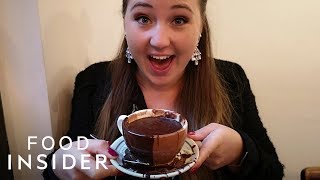 We Tried The Thickest Hot Chocolate In London [upl. by Viradis]