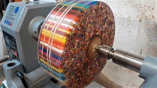 Woodturning  The Pencil Donut [upl. by Girardi]