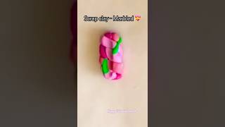 Scrap Clay  Marbling  Just a Beautiful 💝Heart  DIY Clay Charms [upl. by Sergent341]