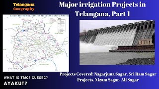 Major Irrigation projects in Telangana  TSPSC  Telangana Geography [upl. by Farrell]